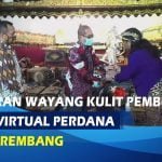 Pagelarang wayang kulit pembuka pentas virtual perdana dari pemkab