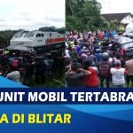 SATU UNIT MOBIL TERTABRAK KERETA DI BLITAR