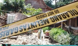 Lokasi semburan gas di Kecamatan Gunem.