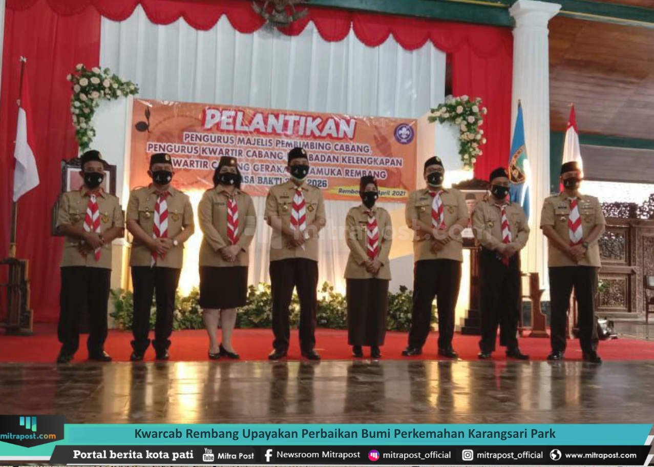 KWARCAB REMBANG UPAYAKAN PERBAIKAN BUMI PERKEMAHAN KARANGSARI PARK