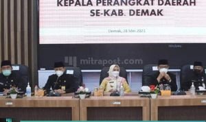 PASKA DILANTIK, BUPATI DEMAK GELAR RAKOR DAN SILATURAHMI