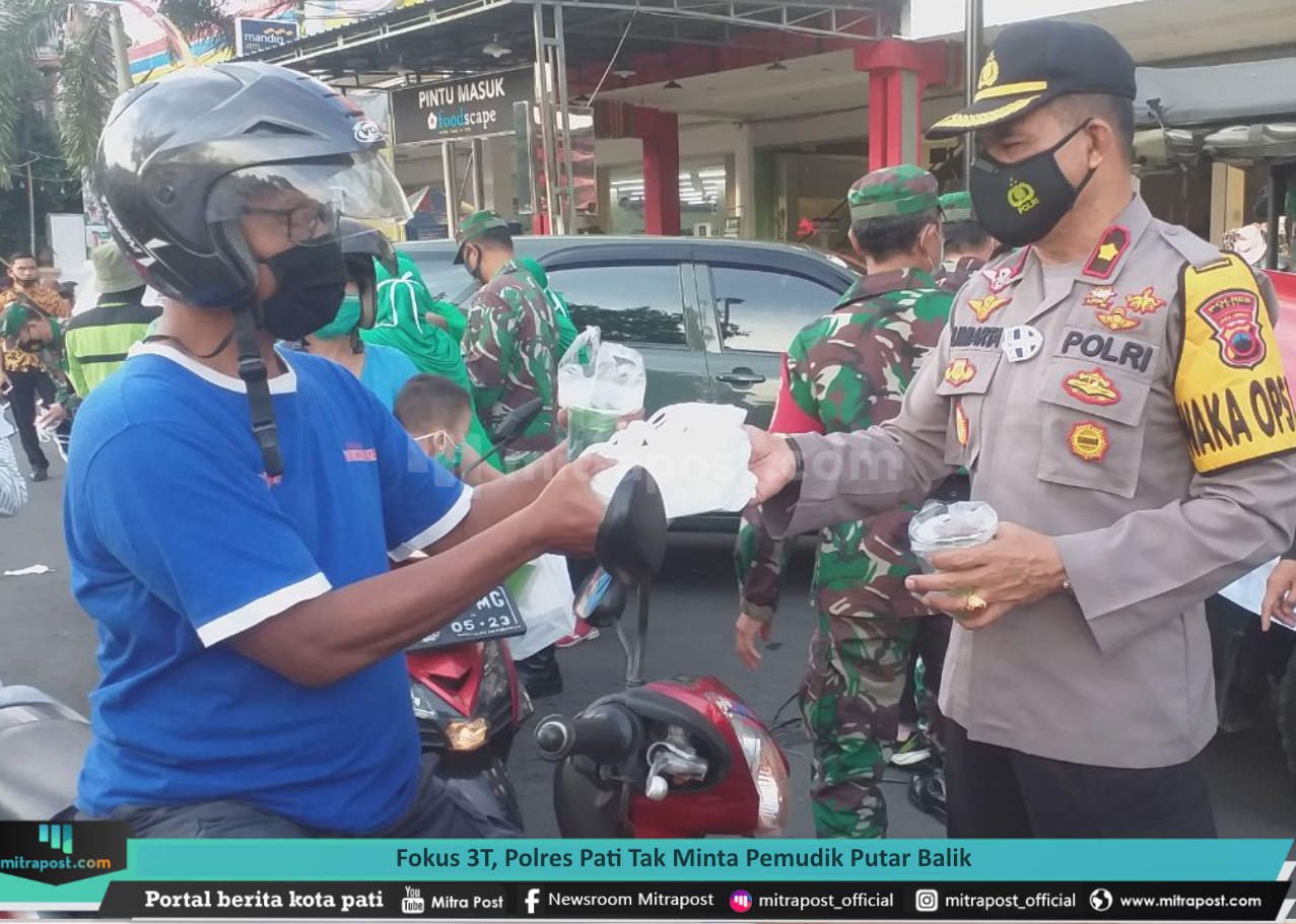 FOKUS 3T, POLRES PATI TAK MINTA PEMUDIK PUTAR BALIK