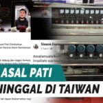 TERJEPIT MESIN GERINDA, TKI ASAL PATI MENINGGAL DI TAIWAN