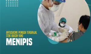 Antusiasme Pemuda Terganjal Stok Vaksin yang Menipis A