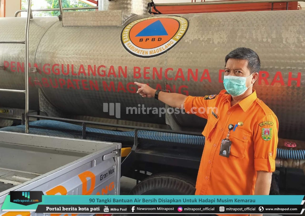 90 TANGKI BANTUAN AIR BERSIH DISIAPKAN UNTUK HADAPI MUSIM KEMARAU