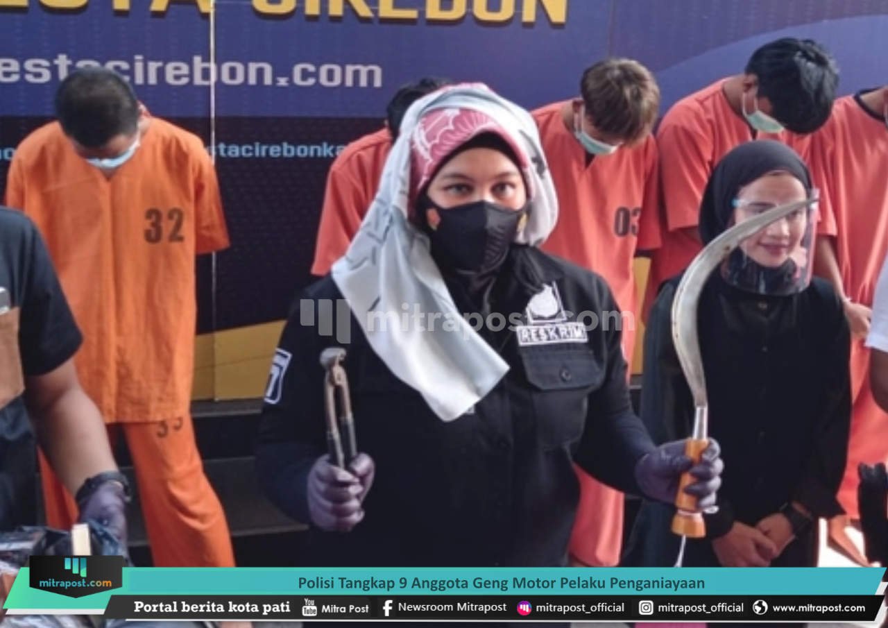 POLISI TANGKAP 9 ANGGOTA GENG MOTOR PELAKU PENGANIAYAAN