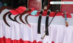 Dua Pelaku Tawuran Diamankan, Polisi Sita Sebilah Celurit Sepanjang 1 Meter
