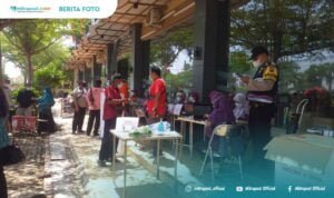 Puluhan Disabilitas Pati Mengikuti Vaksinasi di Plaza Pragola