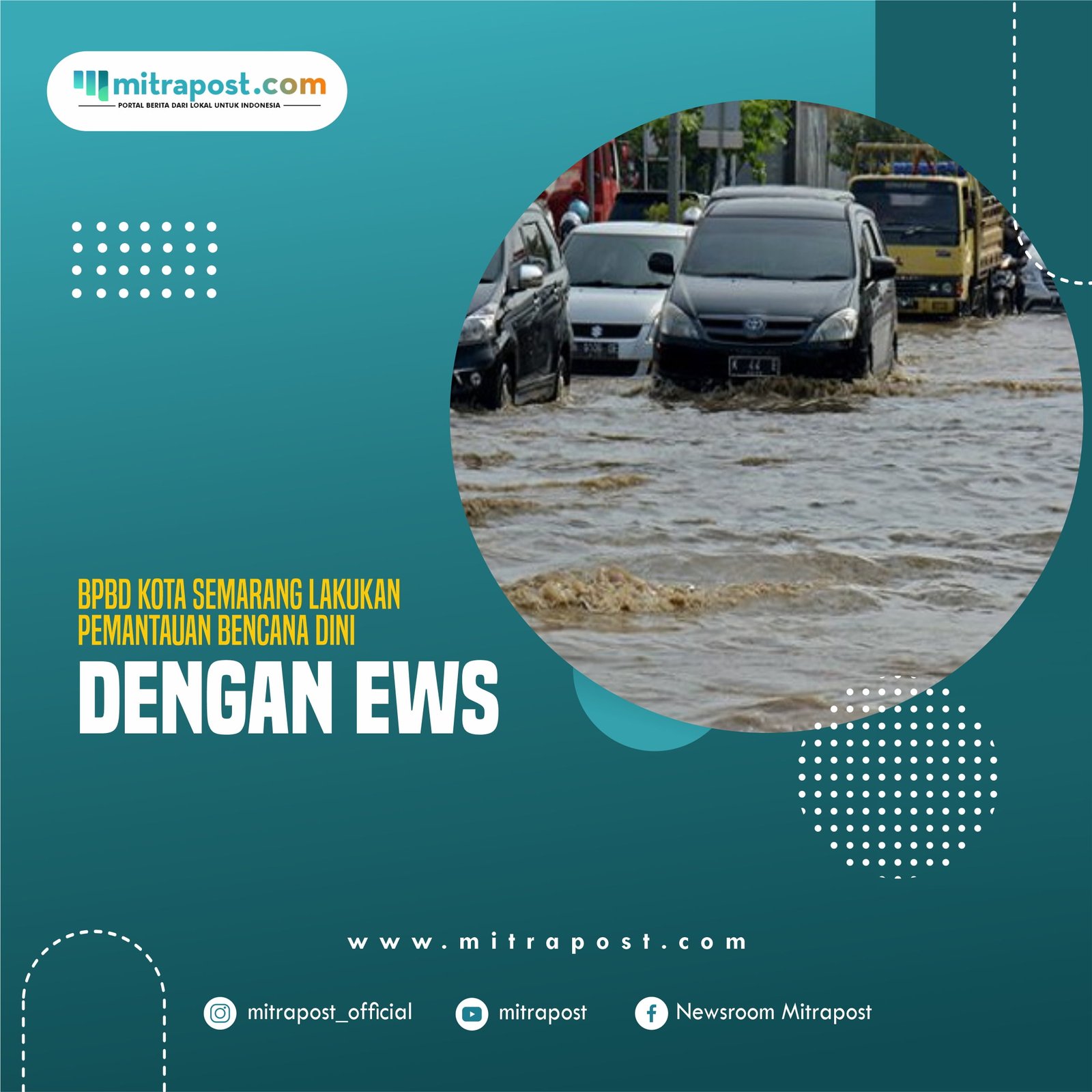 BPBD Kota Semarang Lakukan Pemantauan Bencana Dini dengan EWS