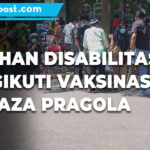 video : puluhan disabilitas pati mengikuti vaksinasi di plaza pragola - mitrapost.com