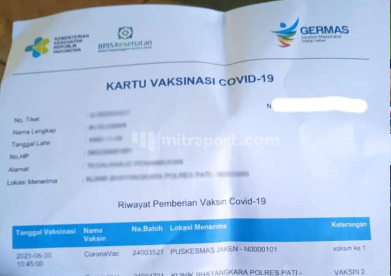 SERTIFIKAT VAKSIN JADI SYARAT MOBILITAS, KETUA SATGAS: BANSOS TIDAK MASALAH