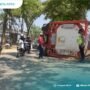 Hilang Konsentrasi, Truk Tronton Terguling dan Menabrak Pohon di Trangkil