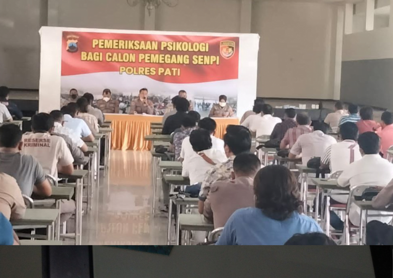 149 Personel Polres Pati Ikuti Ujian Psikologi sebagai Syarat Pemegang Senpi Organik Polri
