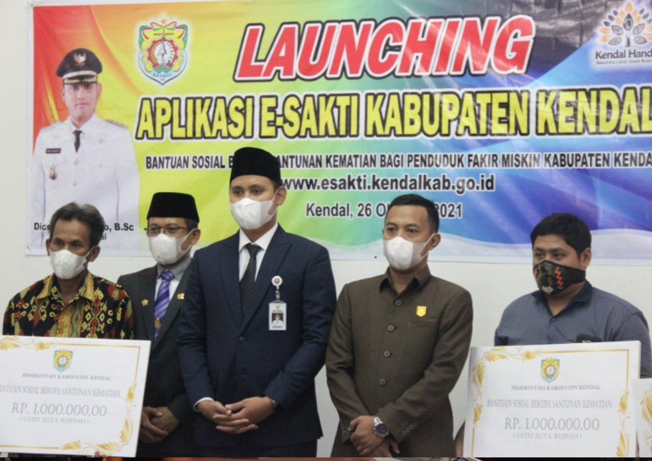 Mudahkan Pengurusan Santunan Kematian, Pemkab Kendal Launching Aplikasi E-Sakti