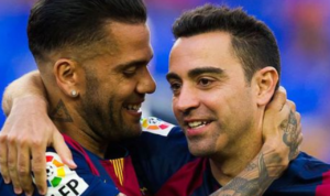 Dani Alves dan Xavi