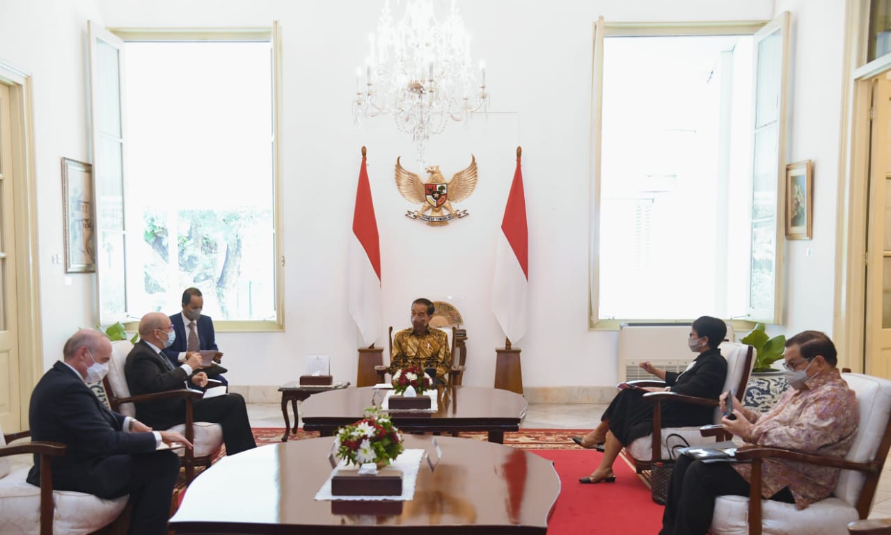 Bertemu Menlu Perancis, Jokowi Bicarakan Perjanjian Kemitraan Ekonomi Komprehensif