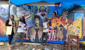 Peringati Hari Jadi Blora, Kampung Pelangi Dihias dengan Mural