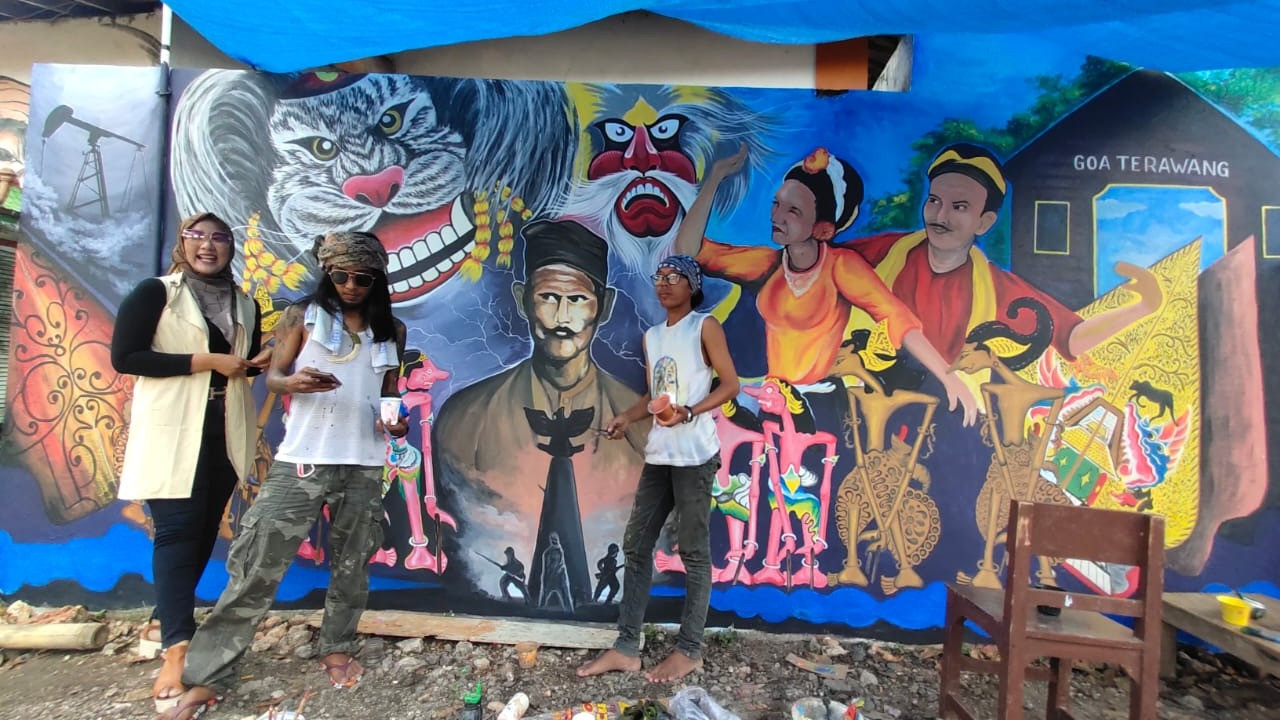 Peringati Hari Jadi Blora, Kampung Pelangi Dihias dengan Mural
