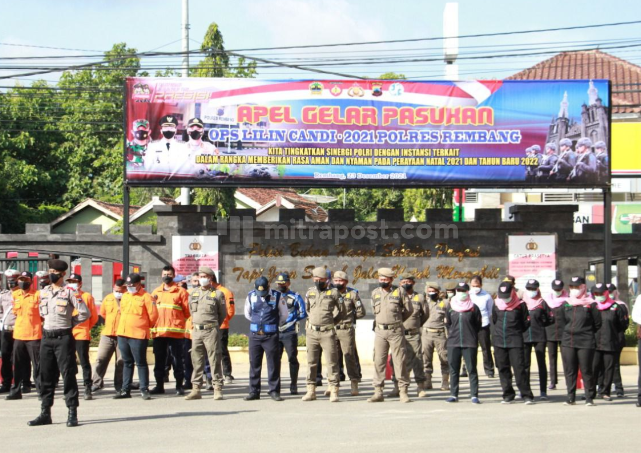 Jelang Nataru, Polres Rembang Gelar Operasi Lilin Candi