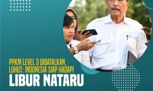 PPKM Level 3 Dibatalkan, Luhut Indonesia Siap Hadapi Libur Nataru