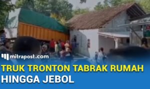 RUMAH WARGA JEBOL LANTARAN DITABRAK TRUK TRONTON