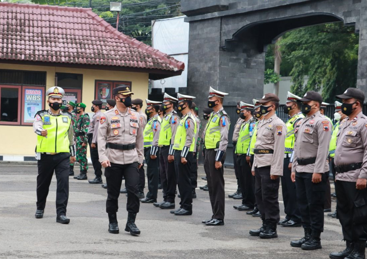 Jelang Nataru, Polres Rembang Terjunkan 171 Personel