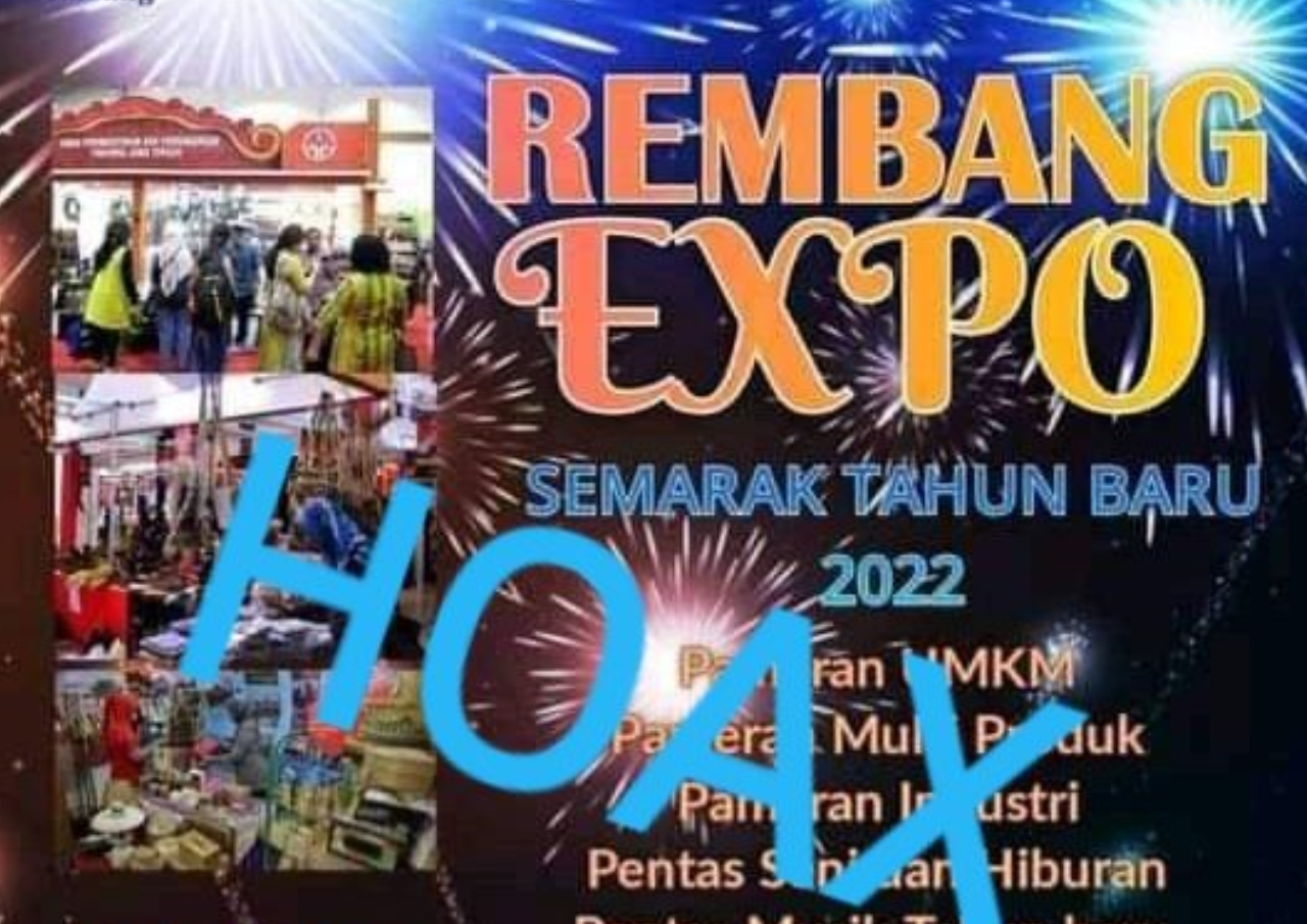 Poster Rembang Expo 2021 Ternyata Hoax