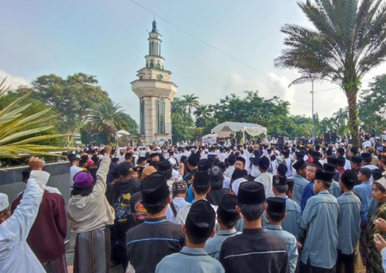 Warga Gelar Tasyakuran Reuni 212 di Ciamis