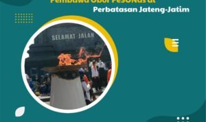 Bupati Rembang Sambut Atlet Pembawa Obor PeSONas di Perbatasan Jateng-Jatim
