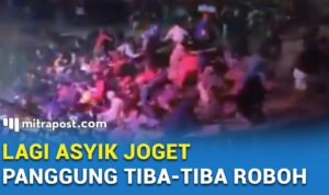DETIK-DETIK PANGGUNG ROBOH SAAT PENONTON LAGI ASYIK JOGET