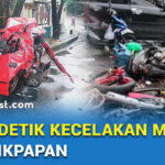 Detik Detik Tabrakan Beruntun Truk Tronton Tabrak Belasan Kendaraan Di Balikpapan - Mitrapost.com