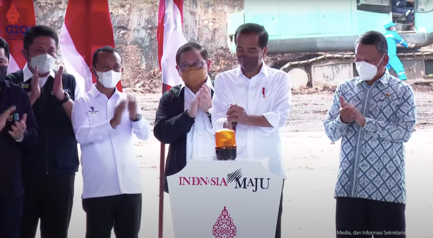 Presiden Jokowi Groundbreaking Proyek Hilirisasi Batu Bara Jadi DME