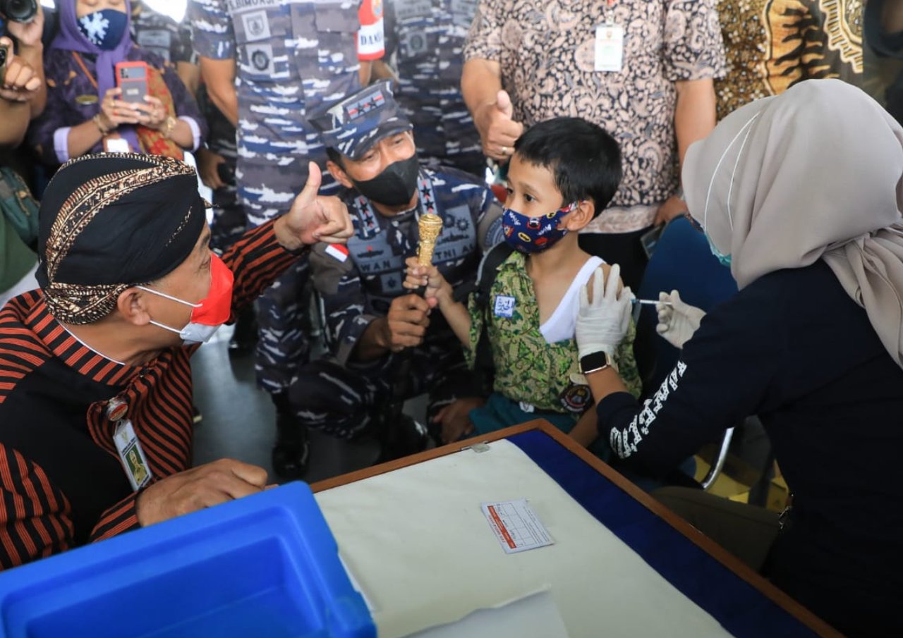 Vaksinasi Anak di Pelabuhan Tanjung Mas Semarang Berlangsung 2 Hari