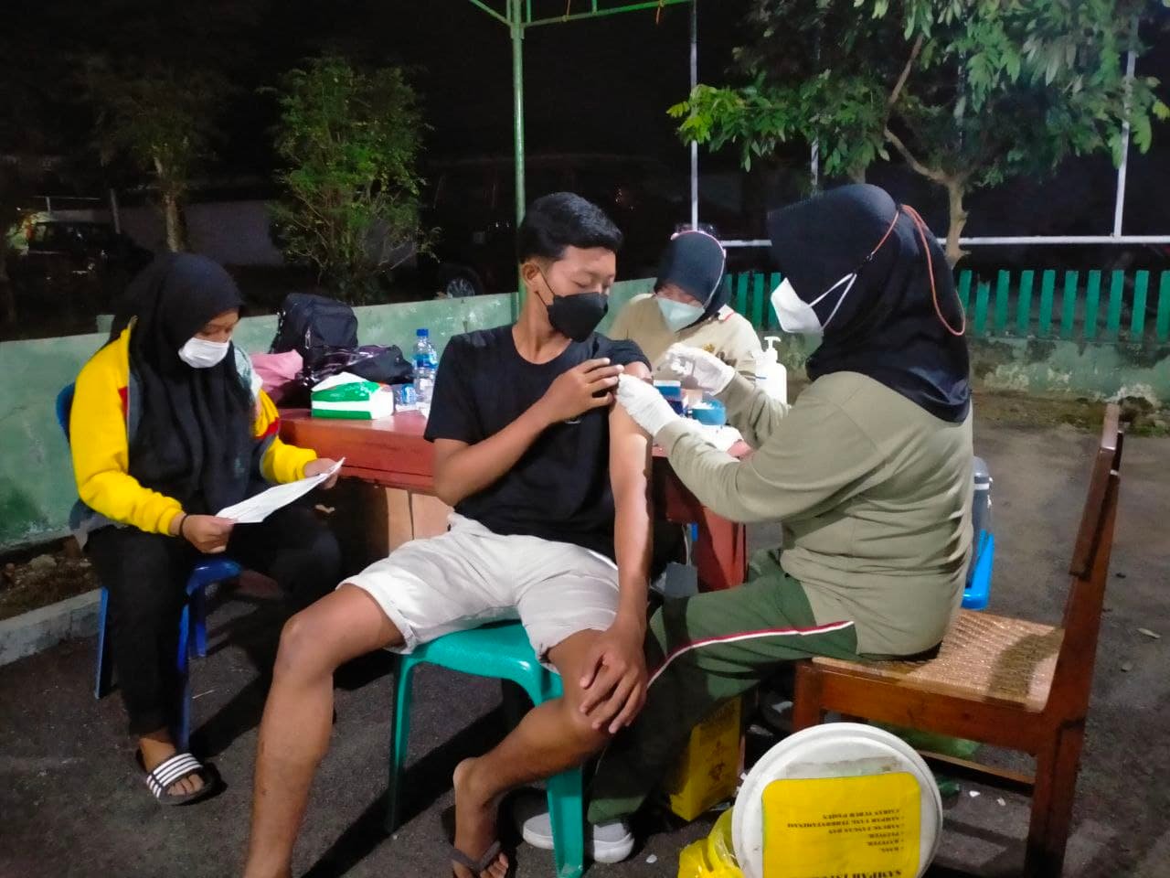 Gerai Vaksinasi Koramil 20 Tambakromo, Antusias Masyarakat Tinggi