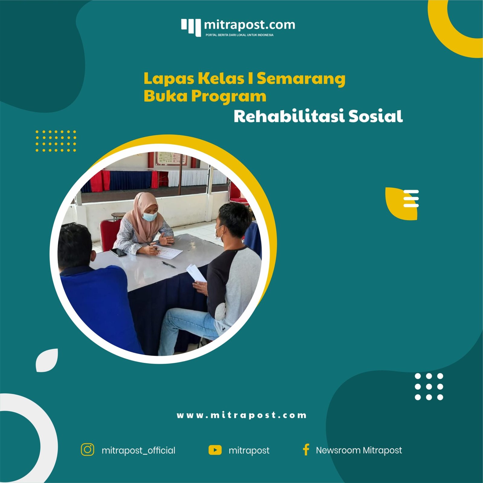 Lapas Kelas I Semarang Buka Program Rehabilitasi Sosial
