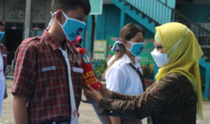 SMPN 3 Rembang Launching Satgas Prokes