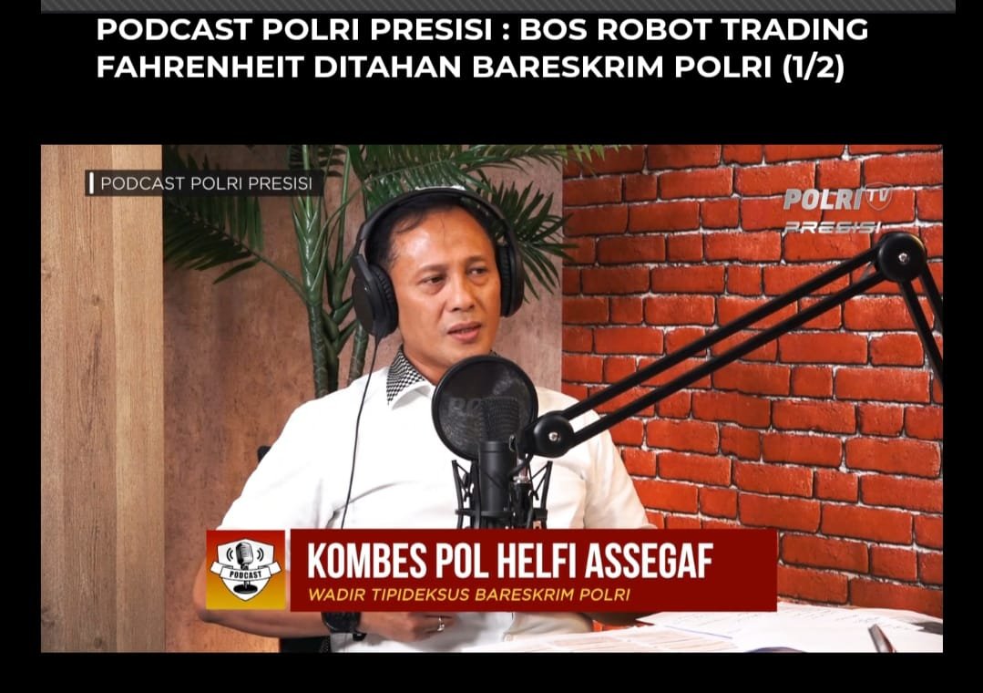 7000 Member Tertipu Penggelapan Dana Robot Trading Fahrenheit