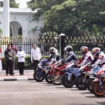 Jokowi Terima Kedatangan Rider MotoGP