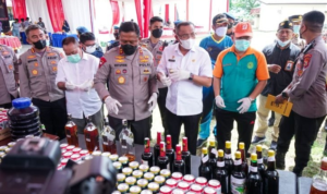 Operasi Pekat Kieraha 2022, Ribuan Botol Miras Dimusnahkan