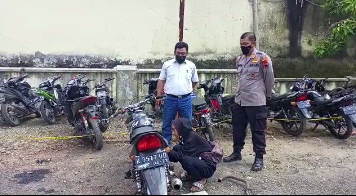 Puluhan Motor Knalpot Brong di Rembang Kena Razia Polisi