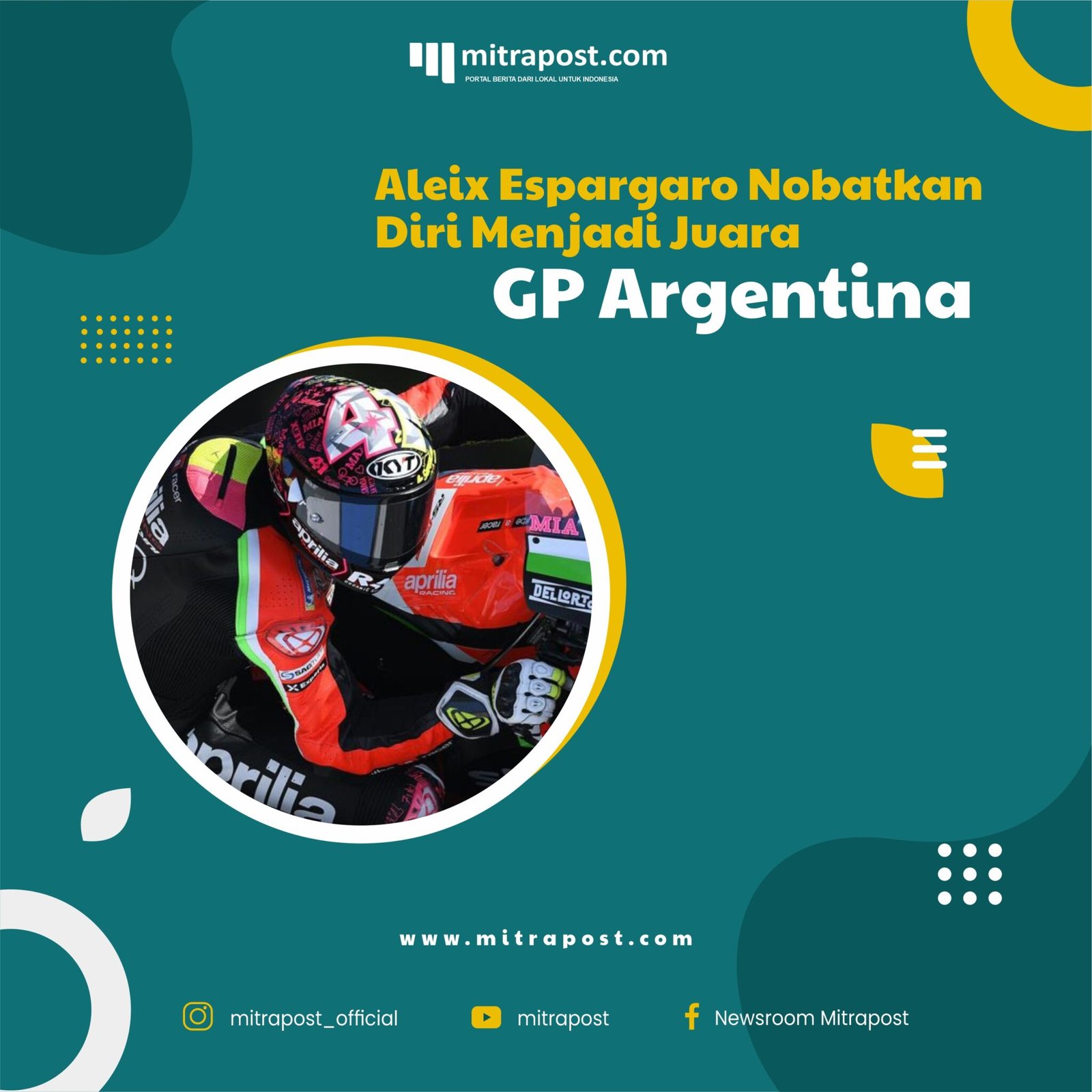 Aleix Espargaro Nobatkan Diri Menjadi Juara GP Argentina