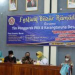 karang taruna dan pkk desa plangitan pati gelar bazar ramadan, cek kesehatan gratis