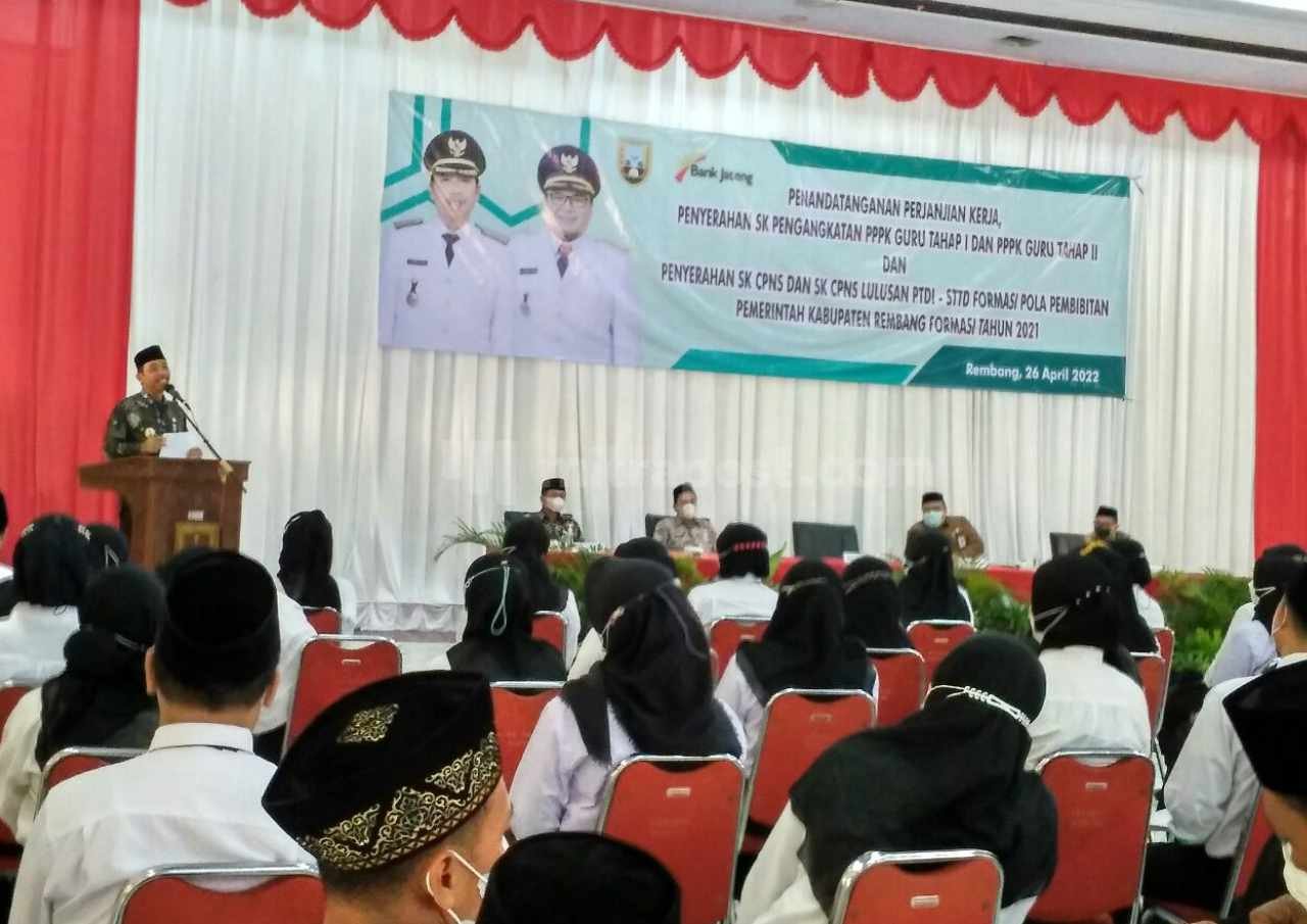 Lantik PPPK, Bupati Rembang Filosofinya Penyayang