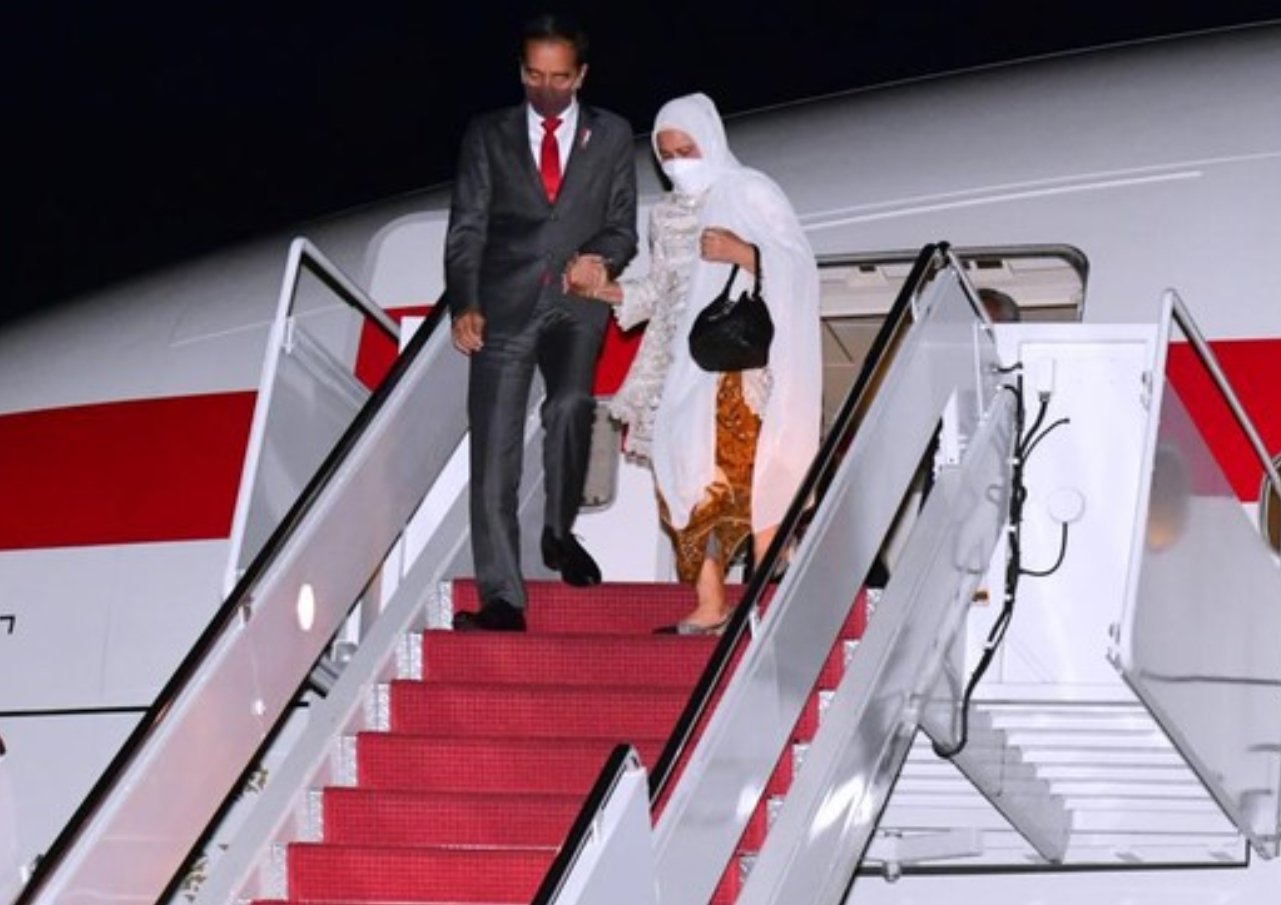 Presiden dan Ibu Negara Tiba di Washington DC, Amerika Serikat