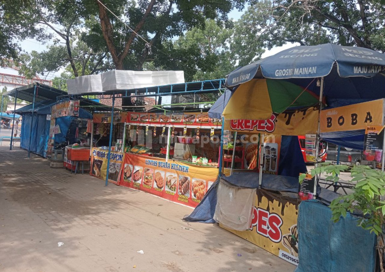 Libur Idul Fitri 2022 Membawa Berkah bagi Pedagang di Taman Kartini Rembang