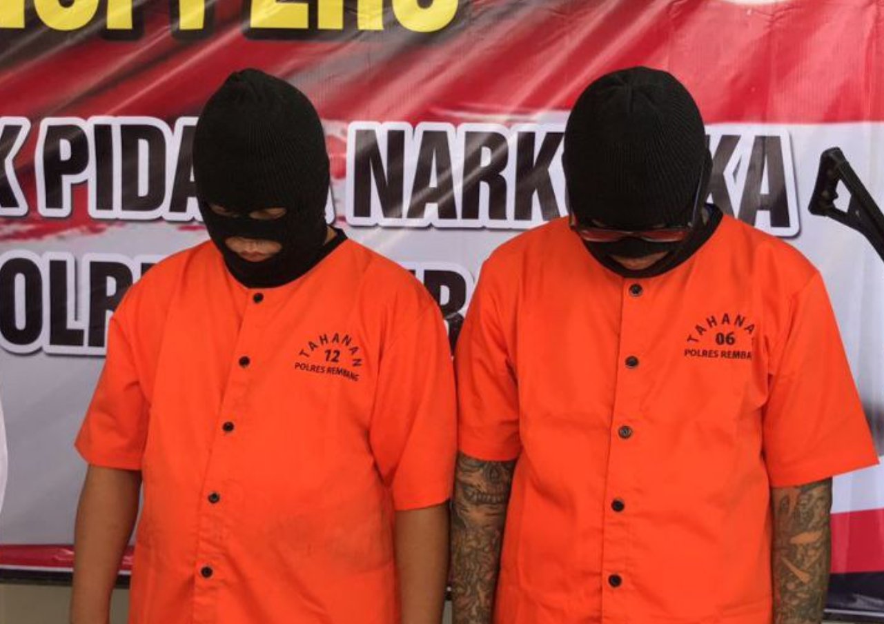 Polres Rembang Tangkap 2 Pengedar Ganja