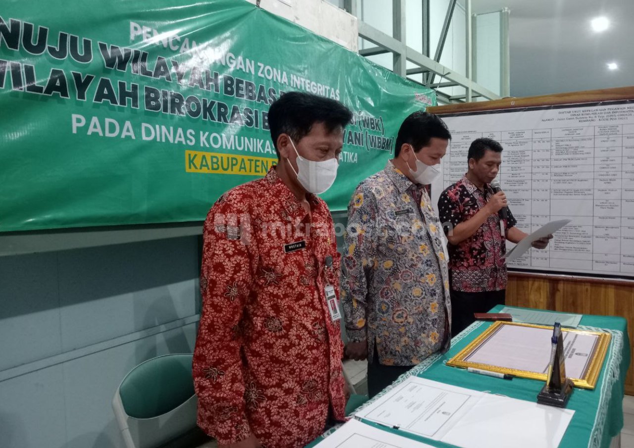 Dinkominfo Rembang Menolak Suap dalam Memberikan Layanan Informasi