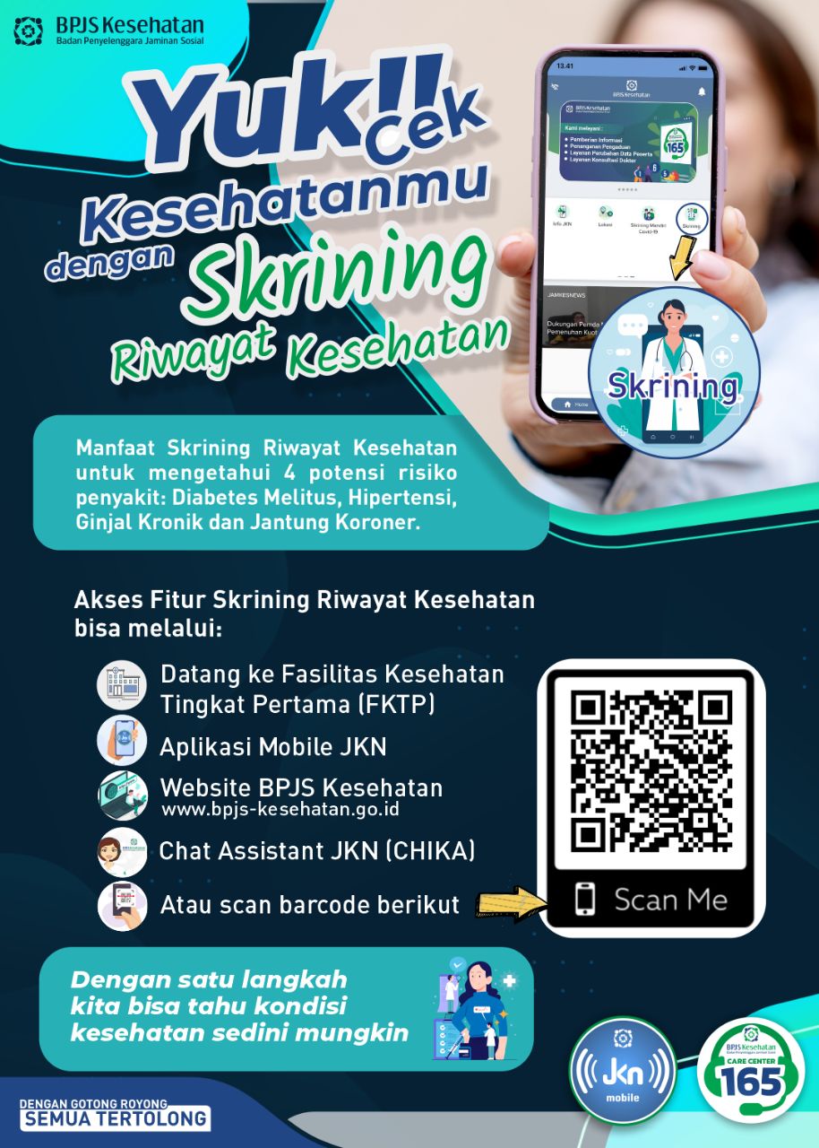 skrining riwayat kesehatan - aplikasi mobile jkn - website BPJS Kesehatan