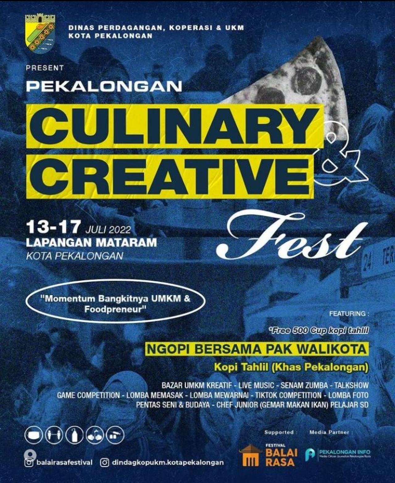 Pekalongan Culinary & Creative Fest Akan Digelar Selama 5 Hari