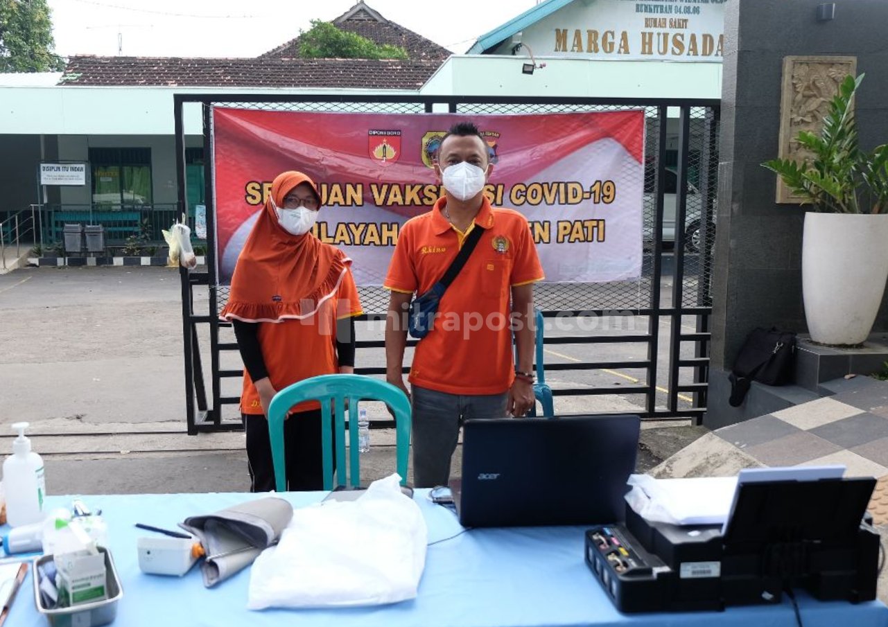 Buka Gerai Vaksinasi Di Car Free Day, Kodim 0718/Pati Upayakan Masyarakat dapat Vaksin Booster